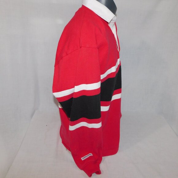 Barbarian Mens M Red White Black Carleton University Ottawa Rugby Shirt - Picture 8 of 10